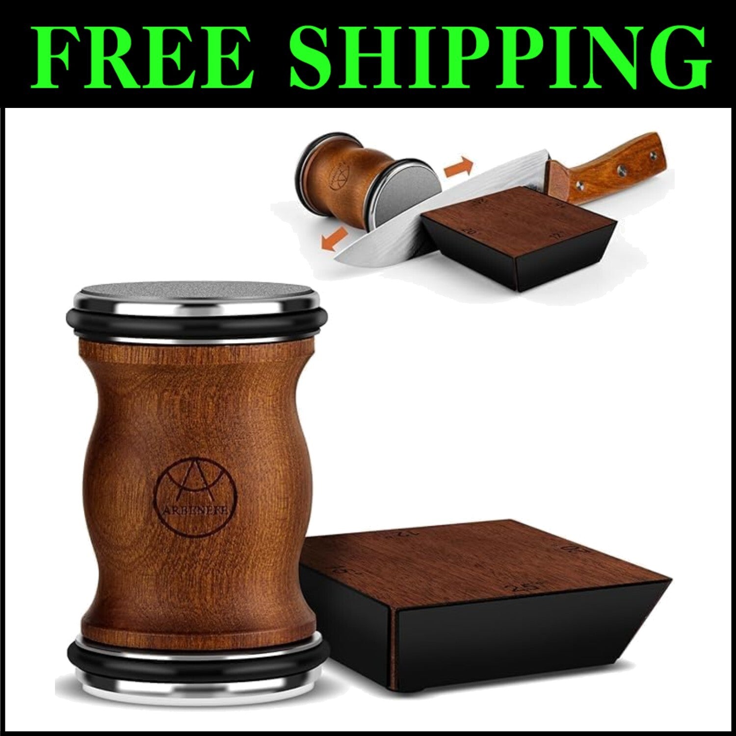 Effortless Kitchen Knife Sharpening Kit with Gift Box - 4 Adjustable Angles