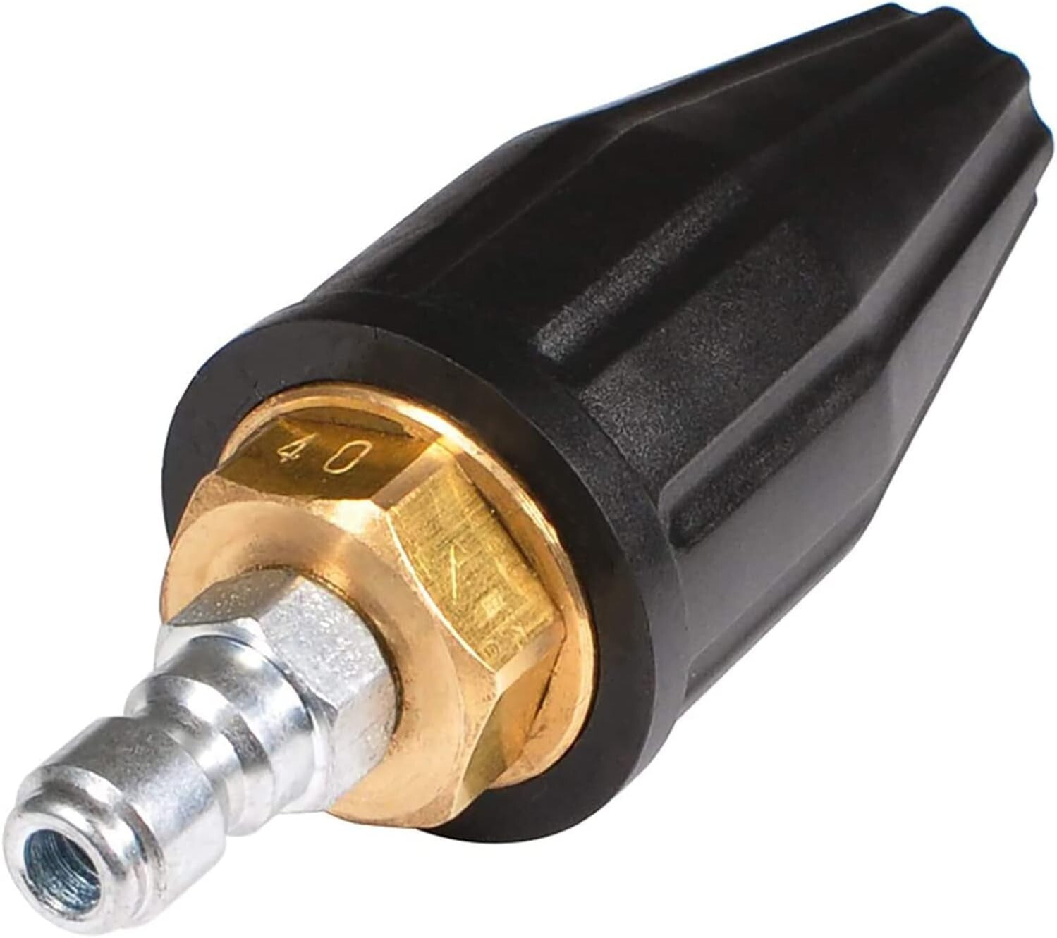 Turbo Nozzle 4000 PSI Max - 360° Rotating Tips for Powerful Pressure Washing