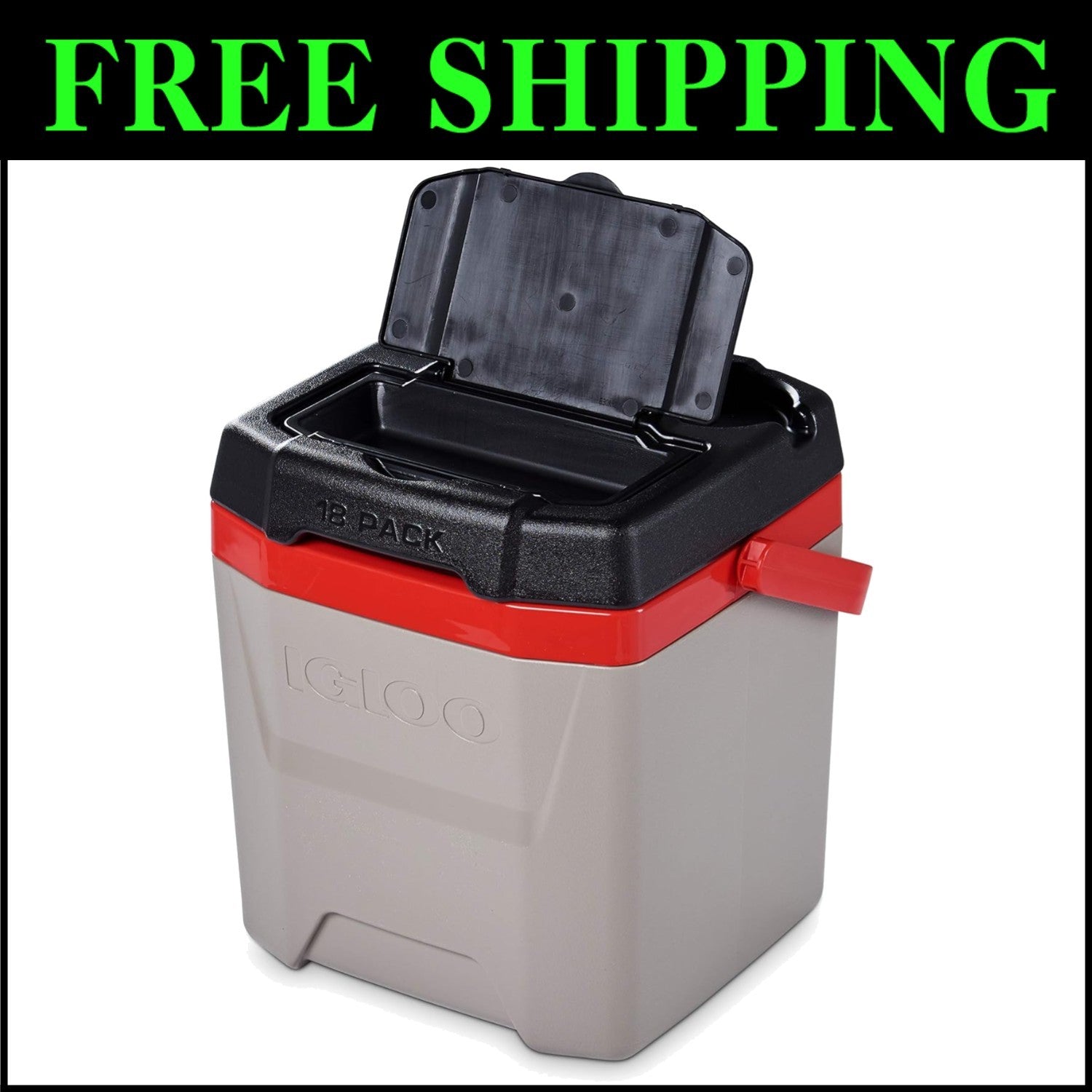 12 Qt Insulated Igloo Cooler - Stylish Sandstone Design for Outdoor Adventures