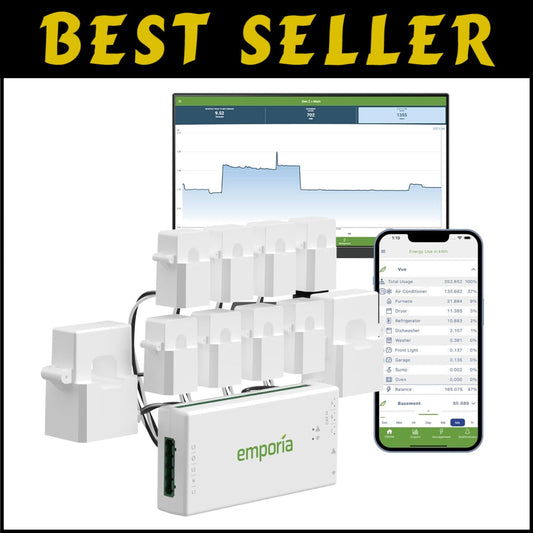 Real-Time 8 Circuit Energy Monitoring System - Smart Home Automation & Savings