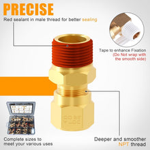 Load image into Gallery viewer, Premium 74-Piece Brass Air Fittings Set for Trucks and Trailers - 300 PSI Rated