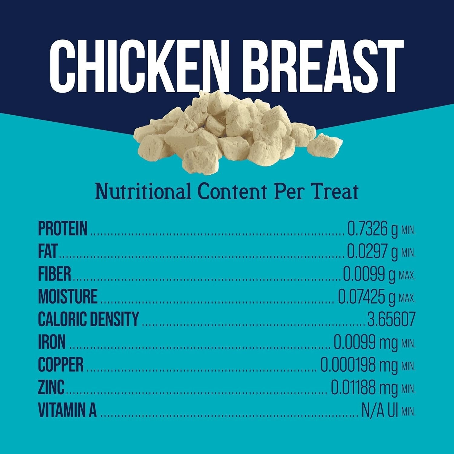 High-Protein Freeze Dried Chicken Breast Dog Treats - 14.8 oz Resealable Tub