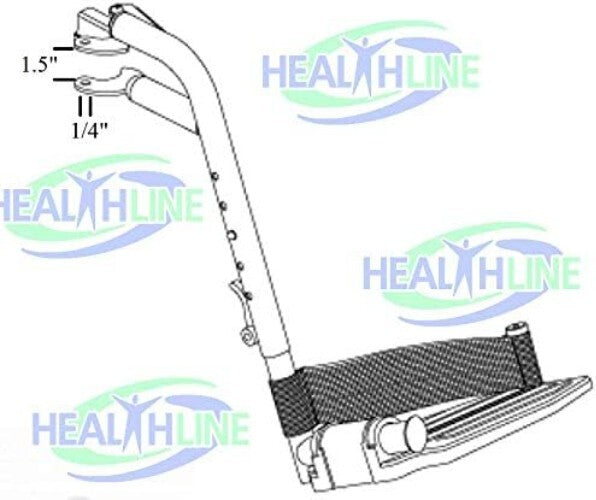 Comfort-Enhancing Wheelchair Legrests with Adjustable Footplates - Universal Fit