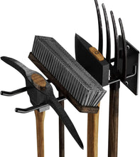 Load image into Gallery viewer, Matte Black Wall Mount Organizer - Durable Tool Hooks for Garage Storage 4-Pack