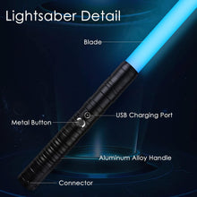Load image into Gallery viewer, Vivid RGB Lightsaber 2-Pack - Rechargeable with Special Effects for Dueling