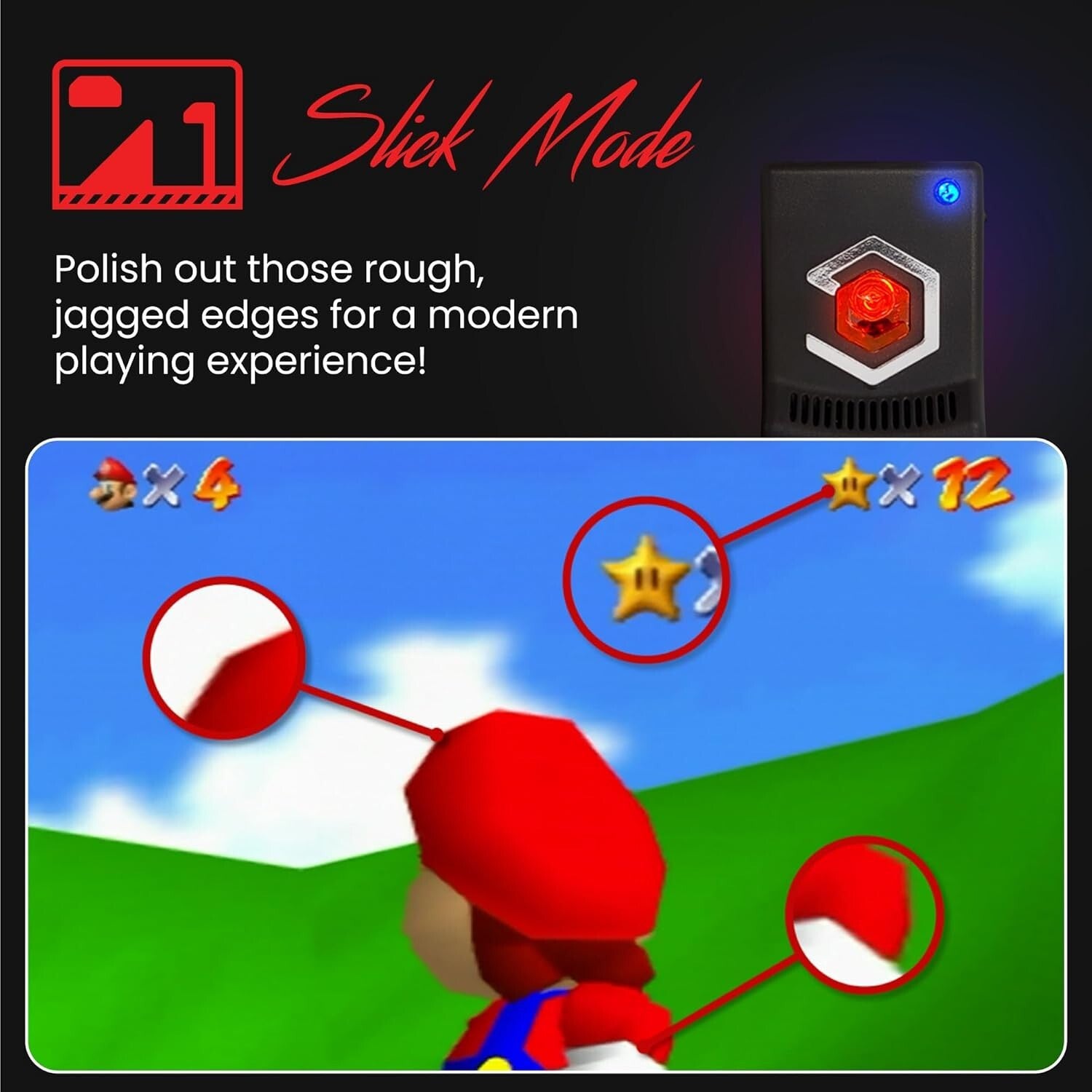 Super 64 HDMI Adapter for Nintendo 64 - Durable, Lightweight & Plug-and-Play