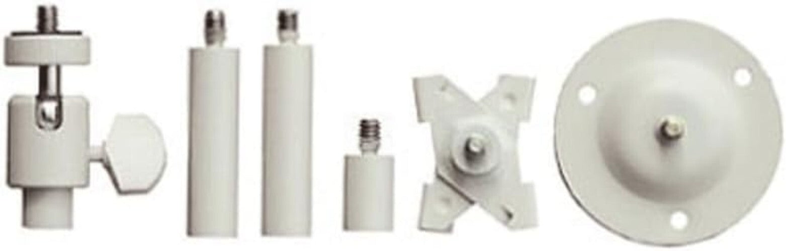 Adjustable 2-6 Inch Security Camera Brackets - 360° Pan & Tilt Mounts - 2 Pack