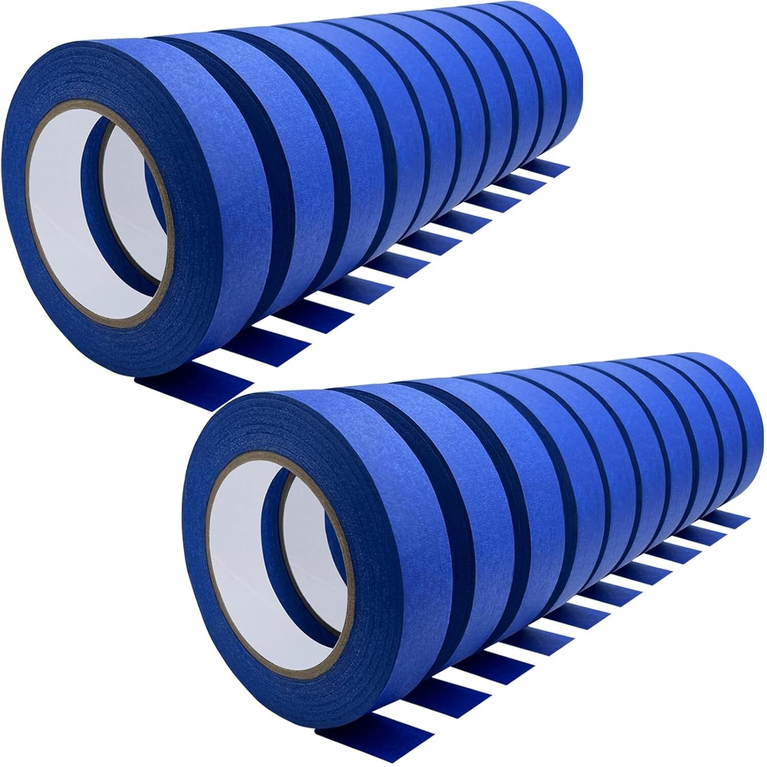 Multi-Surface 20-Roll Blue Masking Tape - Ideal for DIY Crafts & Painting