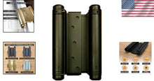 Load image into Gallery viewer, 6-Inch Rust-Resistant Double Action Spring Hinge - Matte Black, 70 lb Capacity