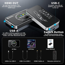 Load image into Gallery viewer, Seamless Streaming Wireless Adapter for CarPlay &amp; Android Auto - Remote Included