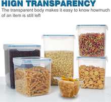 Load image into Gallery viewer, Large Tall Airtight Canisters Set – 10 Plastic Containers for Kitchen &amp; Pantry