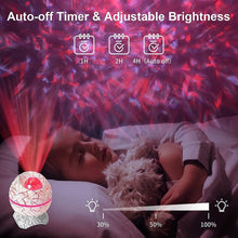 Load image into Gallery viewer, Multicolor Galaxy Projector with Timer &amp; Bluetooth Speaker - Bedroom Essential