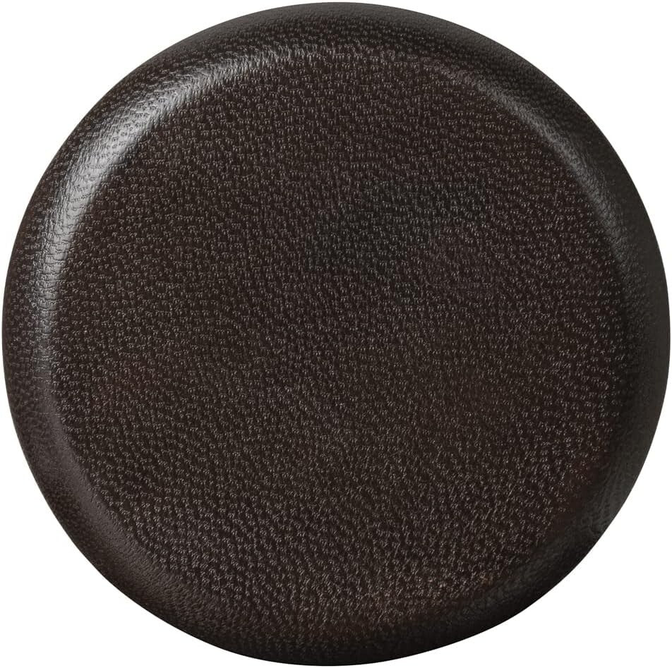 Handmade Luxury Dark Brown Leather Dice Cup Set with 5 Dice & Carry Bag