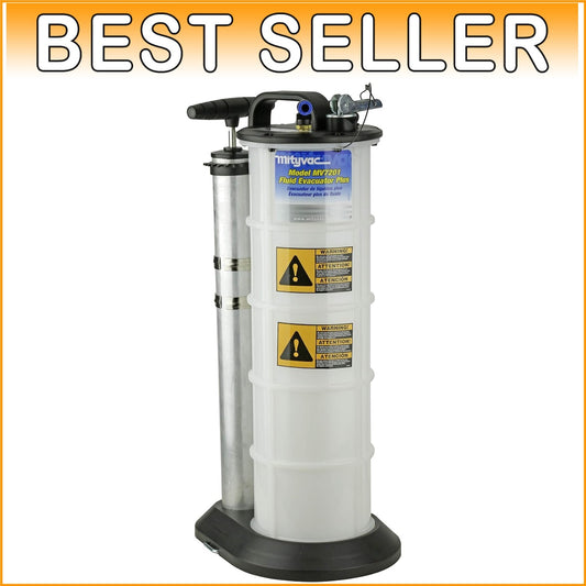 2.3-Gallon Fluid Evacuator & Dispensing Pump - Push Button & Chemical-Resistant