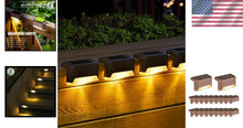 Load image into Gallery viewer, Energy-Efficient Waterproof Solar Lights – 20-Pack for Steps, Patios, &amp; Yards