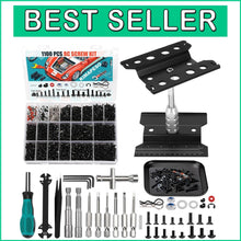 Load image into Gallery viewer, Versatile 1100-Piece RC Screw Kit &amp; Efficient Work Stand for All Scale Cars