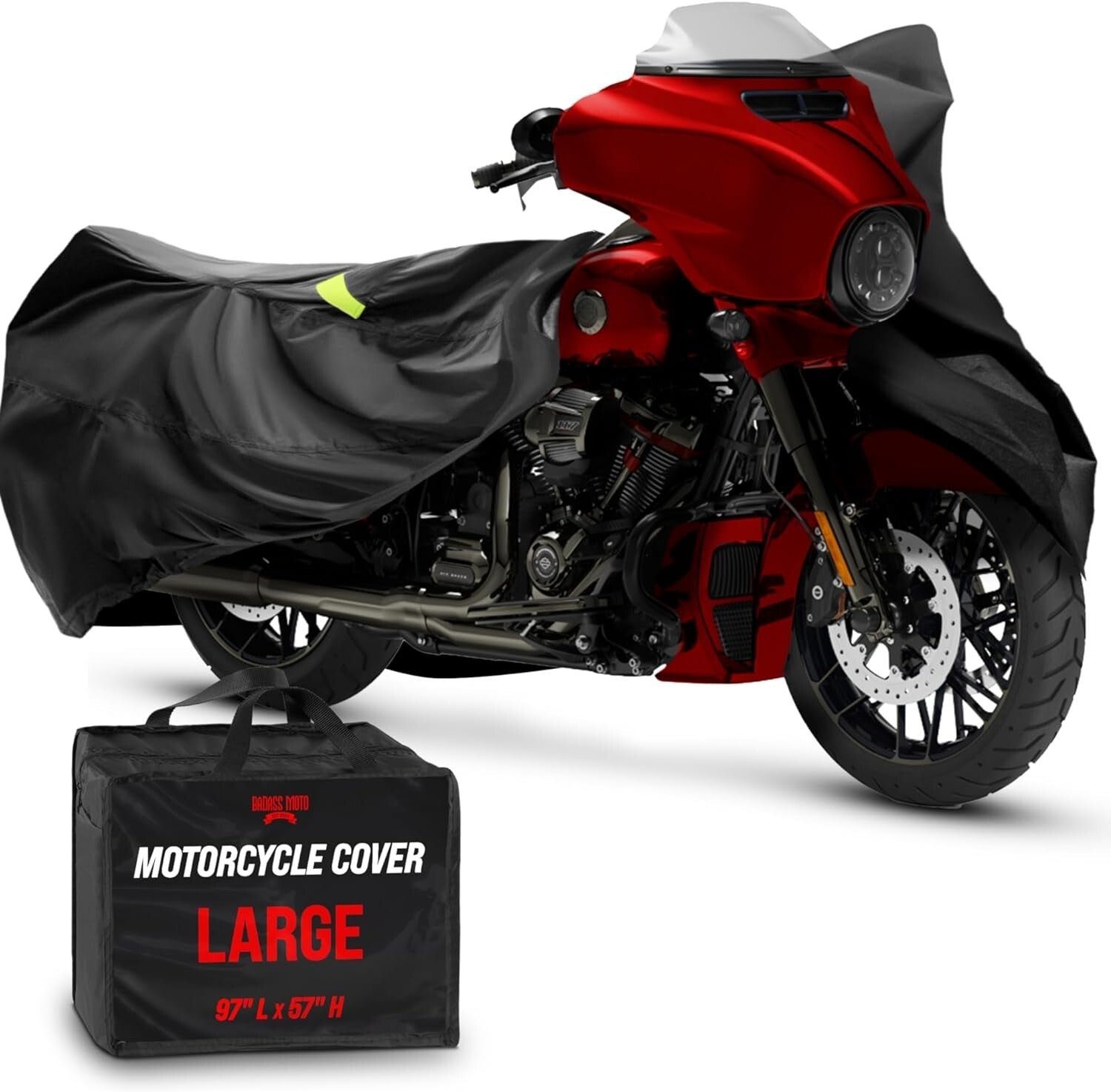 12-Layer Motorcycle Cover Waterproof - Ideal for Outdoor Protection & Security