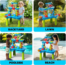 Load image into Gallery viewer, Safe and Durable Water Table with Interactive Wheel &amp; Accessories for Kids 3-5