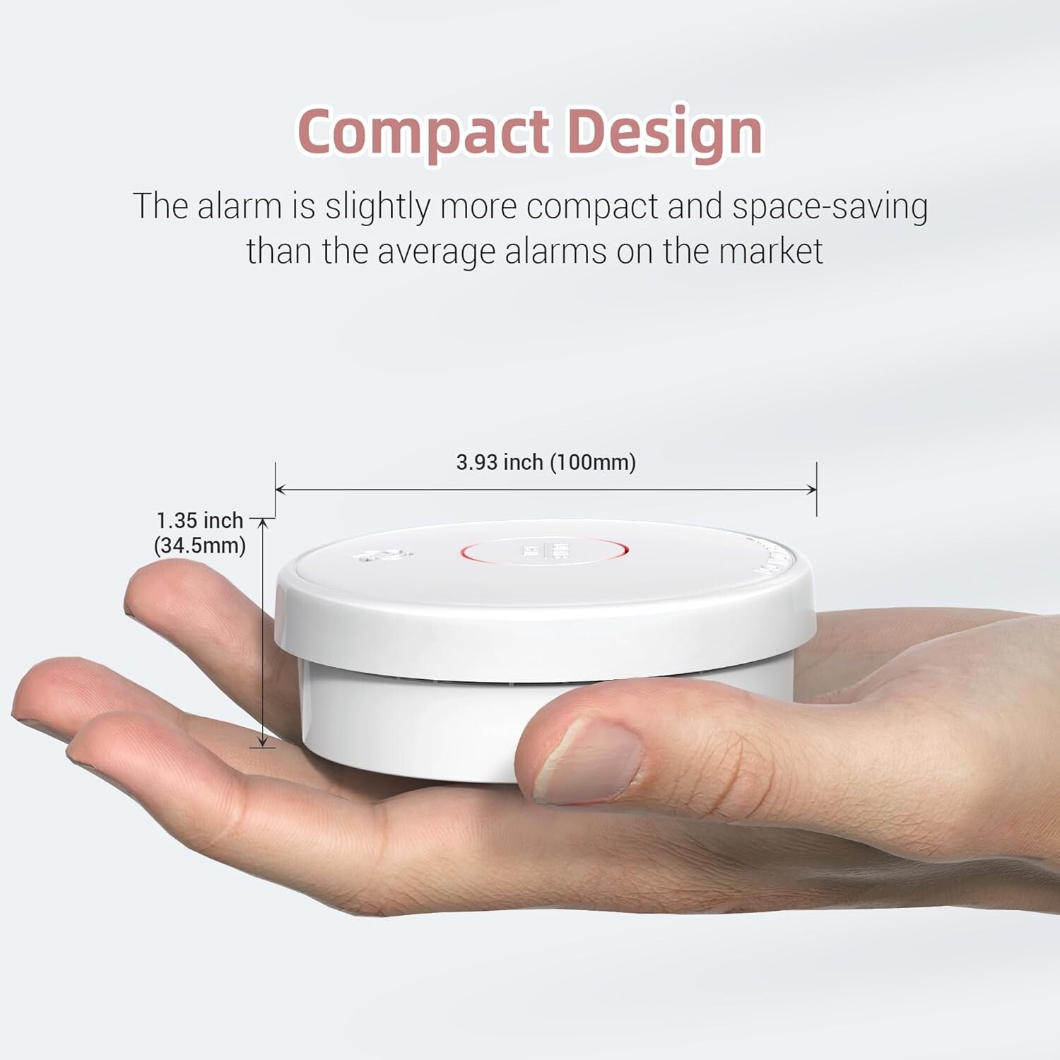 12-Pack Photoelectric Smoke Detectors with Test Button - Battery Operated Safety