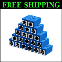 Load image into Gallery viewer, Plug and Play RJ45 Couplers - 20 PCS Female Ethernet Connectors, Corrosion-Proof