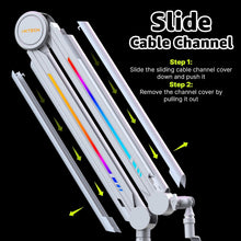 Load image into Gallery viewer, High Profile RGB Microphone Stand with Secure Desk Mount - Perfect for Creatives