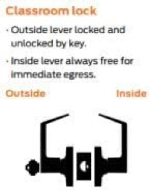 Stylish Heavy-Duty Keyed Lever Lock - Satin Chrome Finish for Commercial Spaces