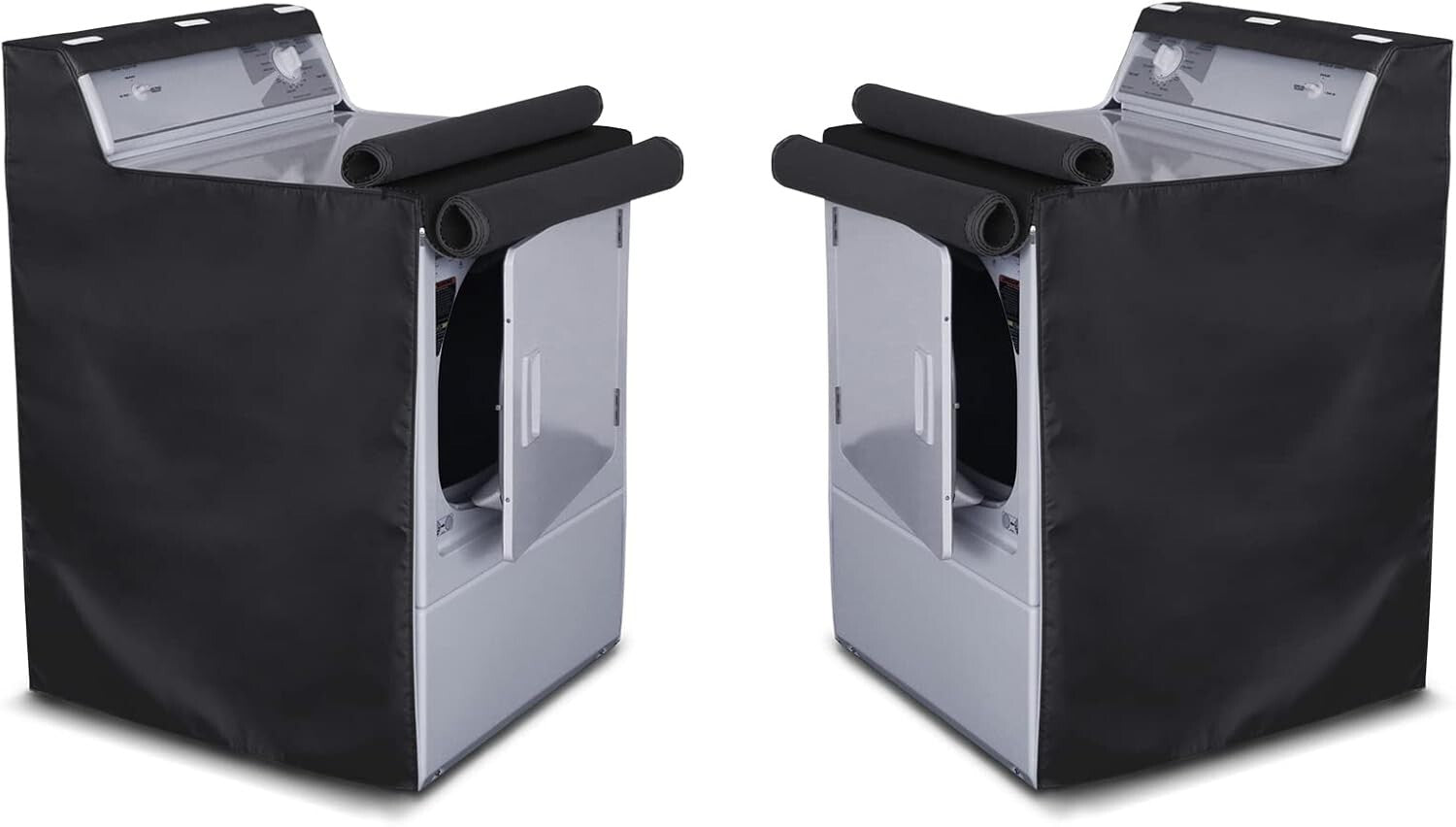 Durable Black Washer/Dryer Cover Set - Waterproof and Dustproof for All Models