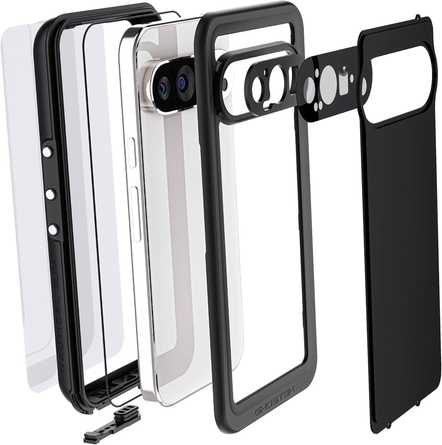 Nautical Slim Waterproof Case for Google Pixel 9 Pro - Military Grade Protection