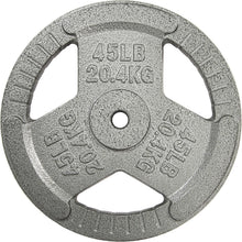Load image into Gallery viewer, 45lbs Cast Iron Weight Plate with Ergonomic Handles - Ideal for Fitness Training