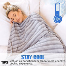 Load image into Gallery viewer, Lightweight 90"x90" Cooling Blanket for Night Sweats - Ideal for Summer Comfort