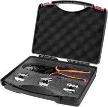 Load image into Gallery viewer, Professional 5-in-1 Wire Crimping Tool Kit with Quick Release Jaws &amp; Case
