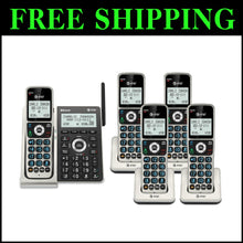 Load image into Gallery viewer, Smart Call Blocking 5-Handset Cordless Phone with Backlit Screen and Keypad