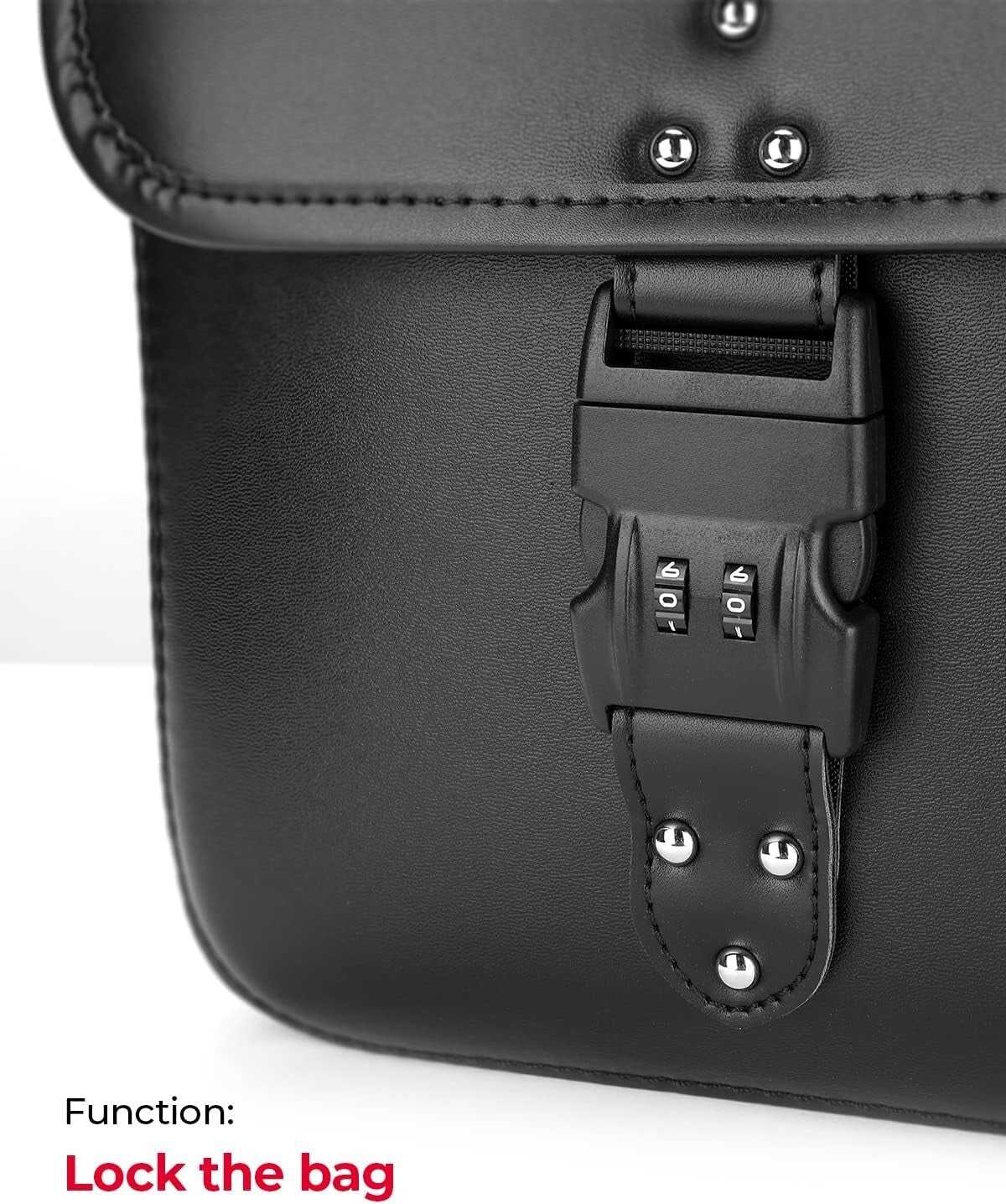 Hard Shell 14L Motorcycle Saddlebags - Lockable Side Bags for Sportster and More