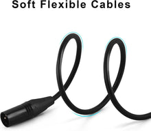 Load image into Gallery viewer, Premium 50ft XLR Cables 2-Pack - Balanced Microphone Cord for Superior Sound