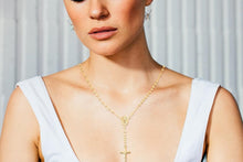 Load image into Gallery viewer, Lightweight 925 Silver 18K Gold Cross Pendant Necklace - Perfect Women's Gift