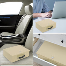 Load image into Gallery viewer, Fire Resistant Portable Lock Box - 0.3 Cubic Feet Safe for Documents &amp; Valuables