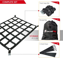 Load image into Gallery viewer, Versatile 42" x 50" Cargo Net for Trucks &amp; Trailers - Heavy Duty Secure System