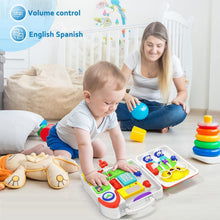 Load image into Gallery viewer, Engaging Musical Toy for Toddlers 1-3: Montessori Busy Board &amp; Bilingual Fun