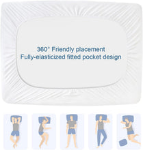 Load image into Gallery viewer, Deep Pocket Waterproof Split Top King Mattress Protector with Stain Protection