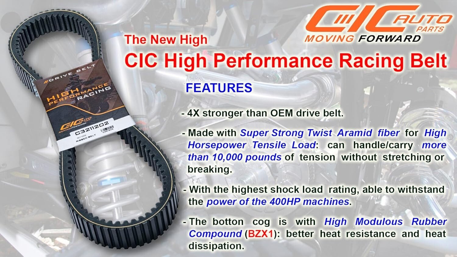 Durable Polaris RZR Turbo Drive Belt – Engineered for Maximum Power Transfer