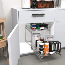 Load image into Gallery viewer, Space-Saving Heavy Duty Steel Kitchen Organizer - 14" W x 20" D Two-Tier Design