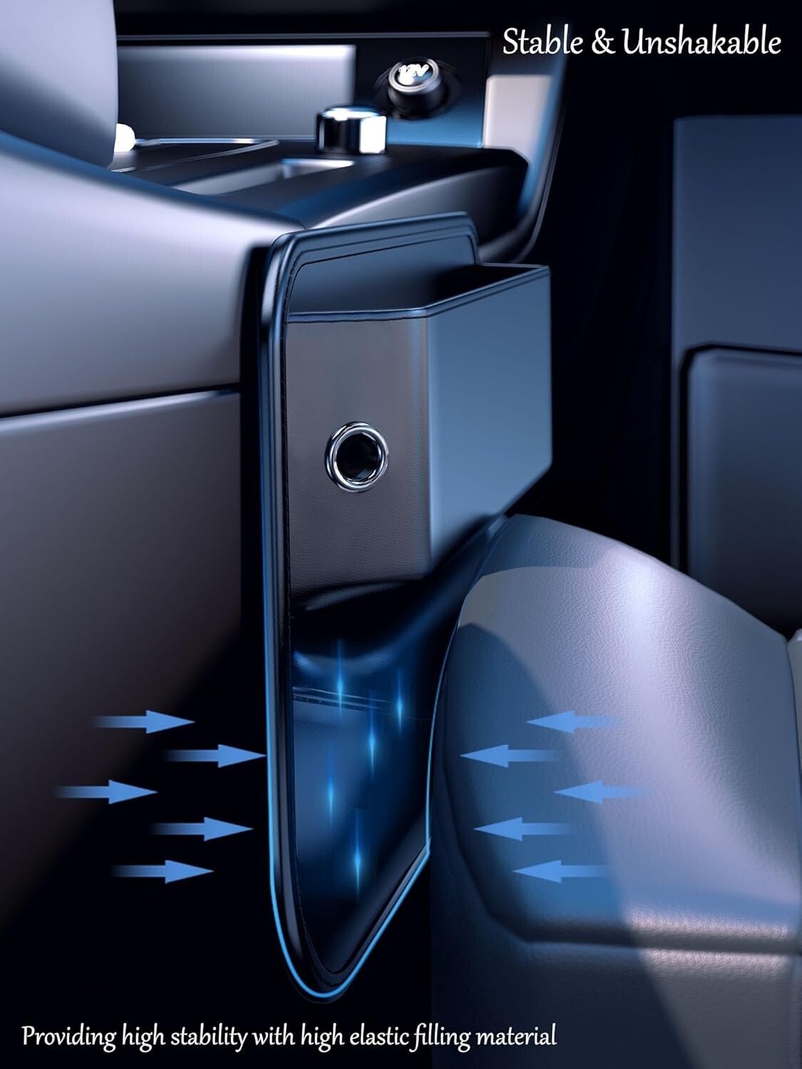 Elegant Leather Car Seat Organizer - 2-Pack Universal Gap Fillers for Interiors