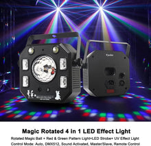 Load image into Gallery viewer, Stunning 4-in-1 LED Disco Party Light with Kaleidoscope &amp; Strobe Effects