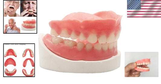 DIY Custom Denture Kit: Full Top & Bottom Teeth Replacement for Confident Smiles