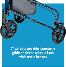 Load image into Gallery viewer, Maneuverable Trio Walker for Seniors - Adjustable Handles and Quick Collapse