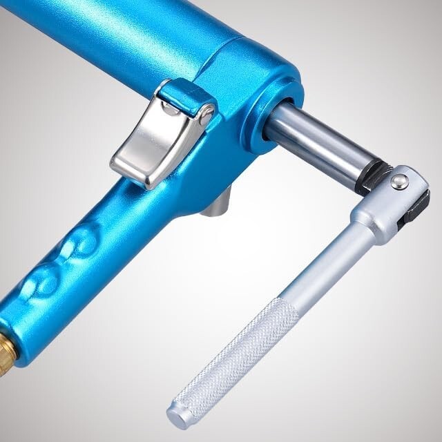 Efficient 16-Pc Brake Caliper Piston Tool with Magnetic Pins & Adjustable Handle