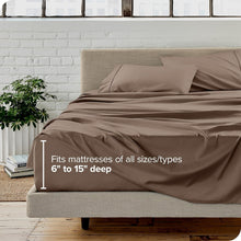 Load image into Gallery viewer, California King Sheet Set - Ultra-Soft 1800 Thread Count - Taupe Luxury Bedding
