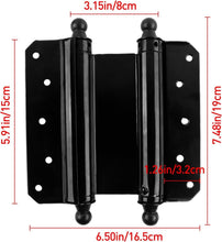 Load image into Gallery viewer, Commercial Grade Black Steel Hinges - Durable Self-Closing Door Hardware