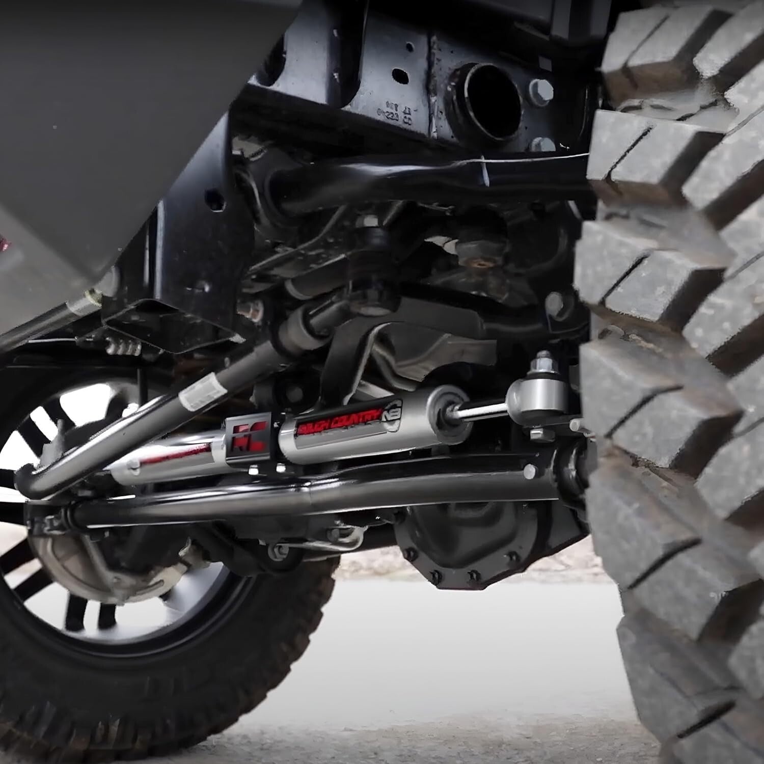 Aluminum Dual Steering Stabilizer for 1999-2004 Ford Super Duty 4WD - Bolt-On