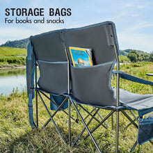Load image into Gallery viewer, Ergonomic Two-Seater Camping Chair for Outdoor Adventures - 600lbs Support